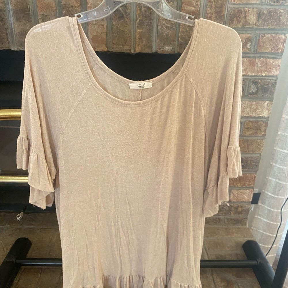 Beige boutique top